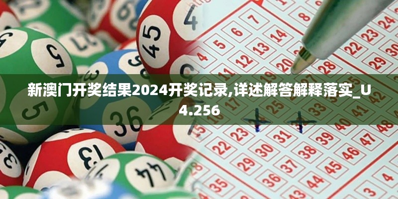 新澳门开奖结果2024开奖记录,详述解答解释落实_U4.256