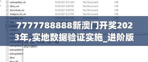 7777788888新澳门开奖2023年,实地数据验证实施_进阶版2.723