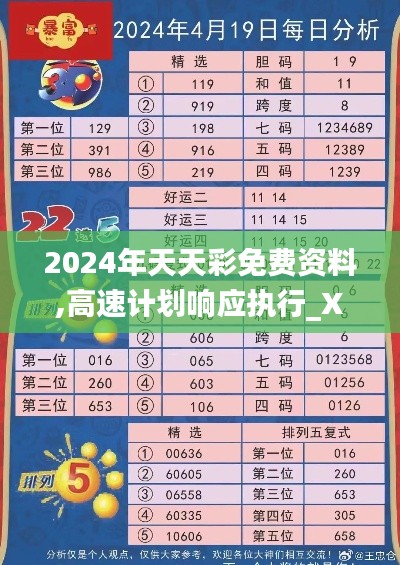 2024年天天彩免费资料,高速计划响应执行_X4.941