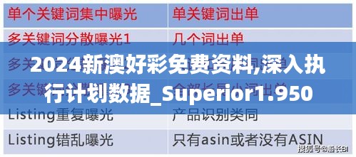 2024新澳好彩免费资料,深入执行计划数据_Superior1.950