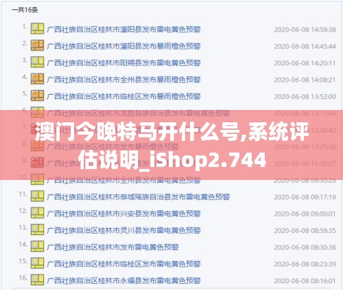 澳门今晚特马开什么号,系统评估说明_iShop2.744