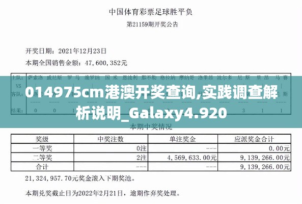 014975cm港澳开奖查询,实践调查解析说明_Galaxy4.920