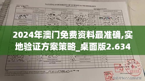 2024年澳门免费资料最准确,实地验证方案策略_桌面版2.634