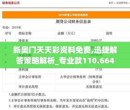 新奥门天天彩资料免费,迅捷解答策略解析_专业款110.664