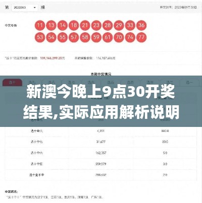 新澳今晚上9点30开奖结果,实际应用解析说明_领航版6.976