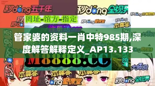 管家婆的资料一肖中特985期,深度解答解释定义_AP13.133