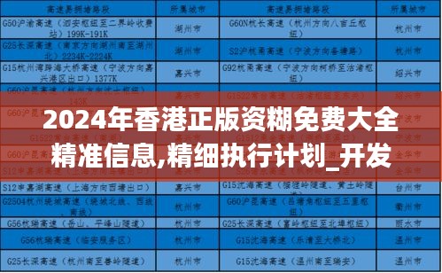 2024年香港正版资糊免费大全精准信息,精细执行计划_开发版6.617