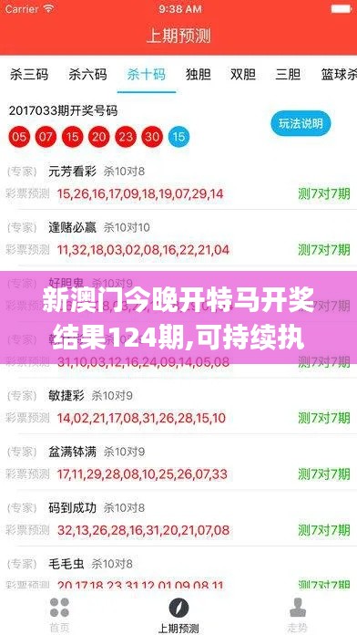 新澳门今晚开特马开奖结果124期,可持续执行探索_suite6.738