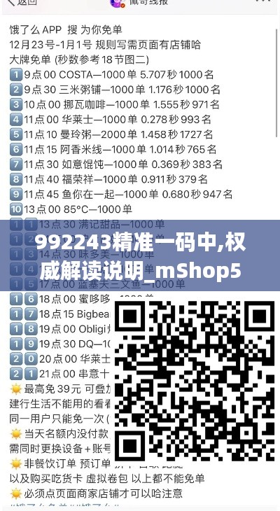 992243精准一码中,权威解读说明_mShop5.611