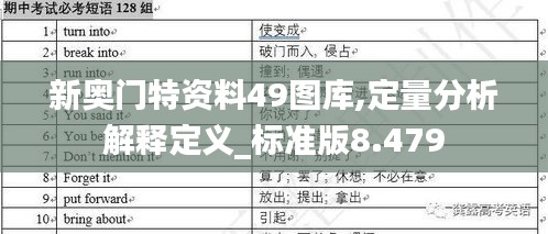 新奥门特资料49图库,定量分析解释定义_标准版8.479