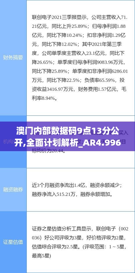 澳门内部数据码9点13分公开,全面计划解析_AR4.996