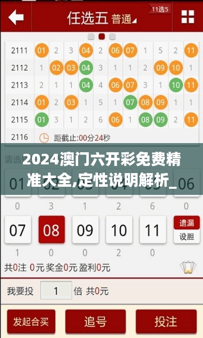 2024澳门六开彩免费精准大全,定性说明解析_Deluxe4.909