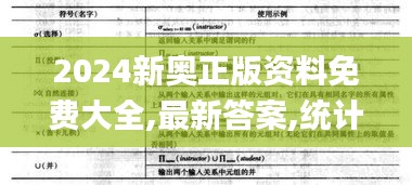 2024新奥正版资料免费大全,最新答案,统计数据解释定义_黄金版5.510