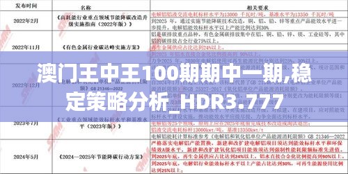 澳门王中王100期期中一期,稳定策略分析_HDR3.777