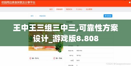 王中王三组三中三,可靠性方案设计_游戏版8.808