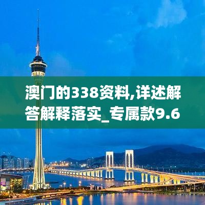 澳门的338资料,详述解答解释落实_专属款9.673