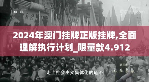 2024年澳门挂牌正版挂牌,全面理解执行计划_限量款4.912