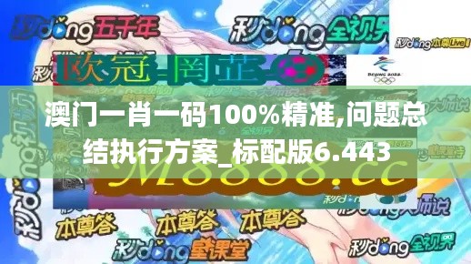 澳门一肖一码100%精准,问题总结执行方案_标配版6.443