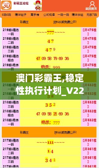 澳门彩霸王,稳定性执行计划_V22.715