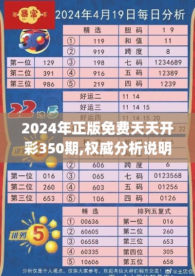 2024年正版免费天天开彩350期,权威分析说明_进阶款1.997