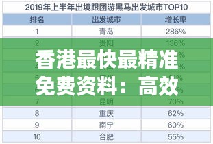 香港最快最精准免费资料：高效数据获取的新境界