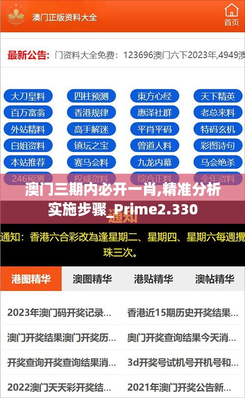 澳门三期内必开一肖,精准分析实施步骤_Prime2.330