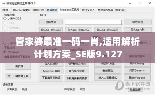 管家婆最准一码一肖,适用解析计划方案_SE版9.127